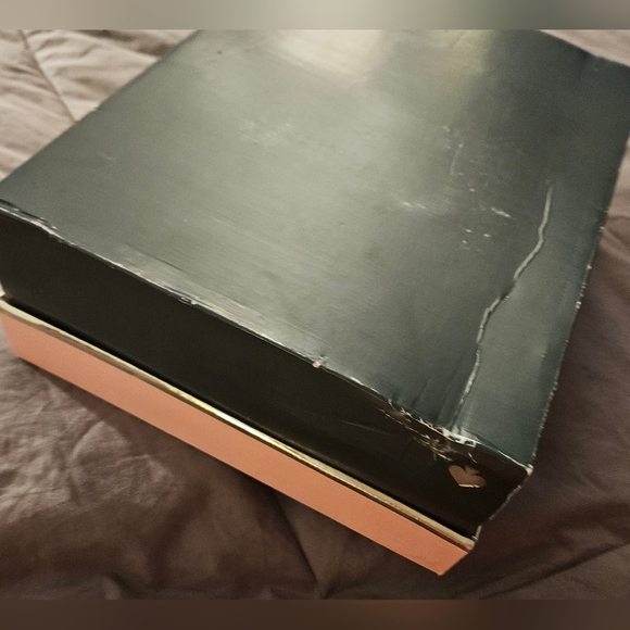 Kate Spade Pink Empty Gift Box Green Tissue Paper Dust Bag Shopping Set Boots - Picture 13 of 15